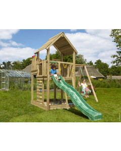 Jungle Palace | Houten speeltoestel met schommel