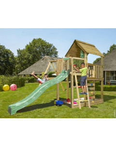 Jungle Cubby | Houten speeltoestel met schommel
