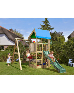 Jungle Home | Houten speeltoestel met schommel