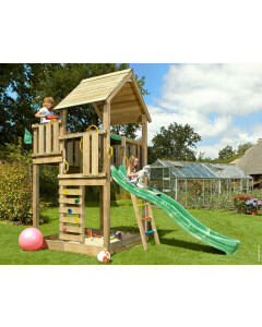 Jungle Palace | Houten speeltoestel met glijbaan