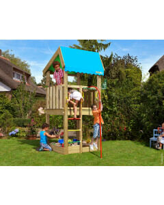 Jungle Home | Houten speeltoestel met brandweerpaal