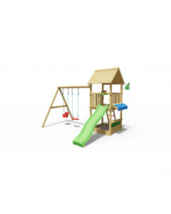 Jungle Suite | Houten speeltoestel met dubbele schommel