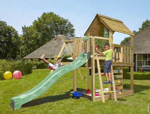 Jungle Cubby | Houten speeltoestel met schommel