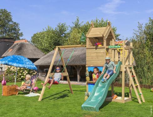 Jungle Resort | Speelhuisje met schommel