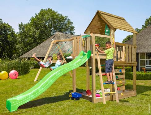 Jungle Cabana | Speelhuisje met dubbele schommel