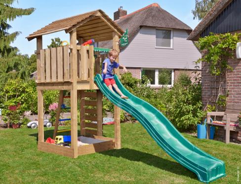 Jungle Casa | Houten speeltoestel met schommel