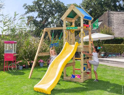 Jungle Nook | Houten speeltoestel met glijbaan & winkeltje
