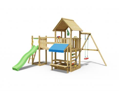 Jungle Bay | Houten speeltoestel met schommel
