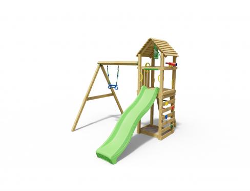 Jungle Cocoon | Houten speeltoestel met schommel