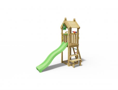 Jungle Totem | Houten speeltoestel met glijbaan & picnic tafel