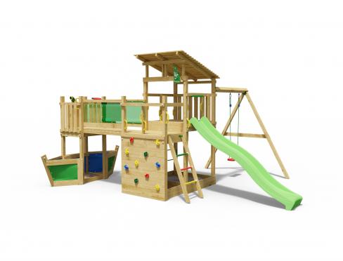 Jungle Casa | Houten speeltoestel met schommel