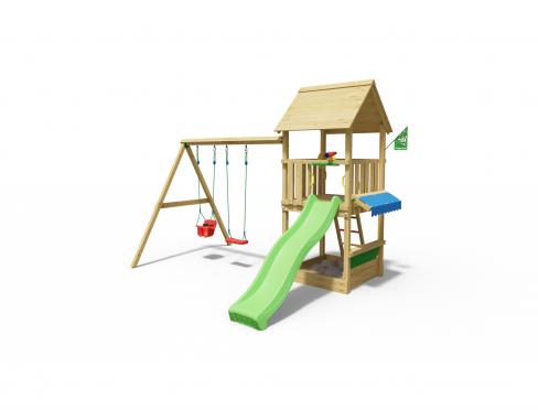 Jungle Suite | Houten speeltoestel met dubbele schommel