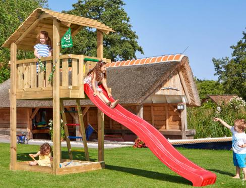 Jungle Suite | Houten speeltoestel met dubbele schommel